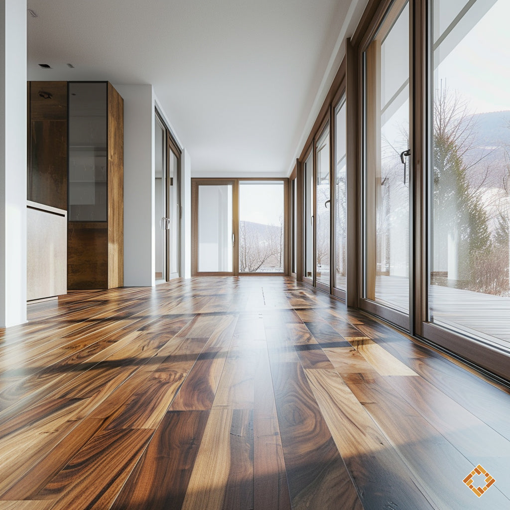 Comment le choix du grain du bois affecte-t-il l'aspect final d'un plancher de bois franc?