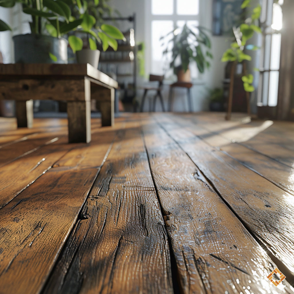 Comment réparer un plancher en bois qui a changé de couleur?