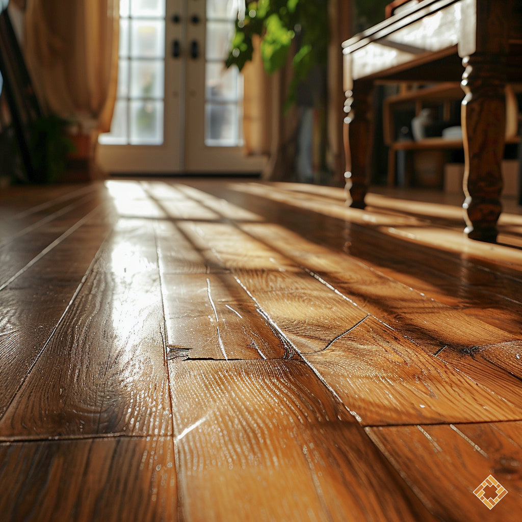 Comment réparer un plancher qui a été rayé par des meubles?