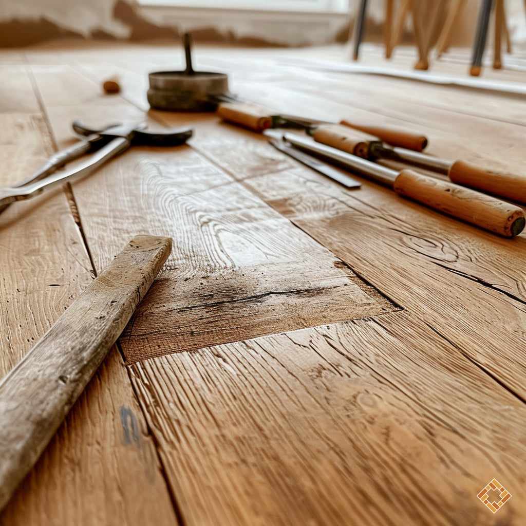 Est-il possible de réparer une section endommagée d'un plancher de bois franc sans remplacer tout le plancher?