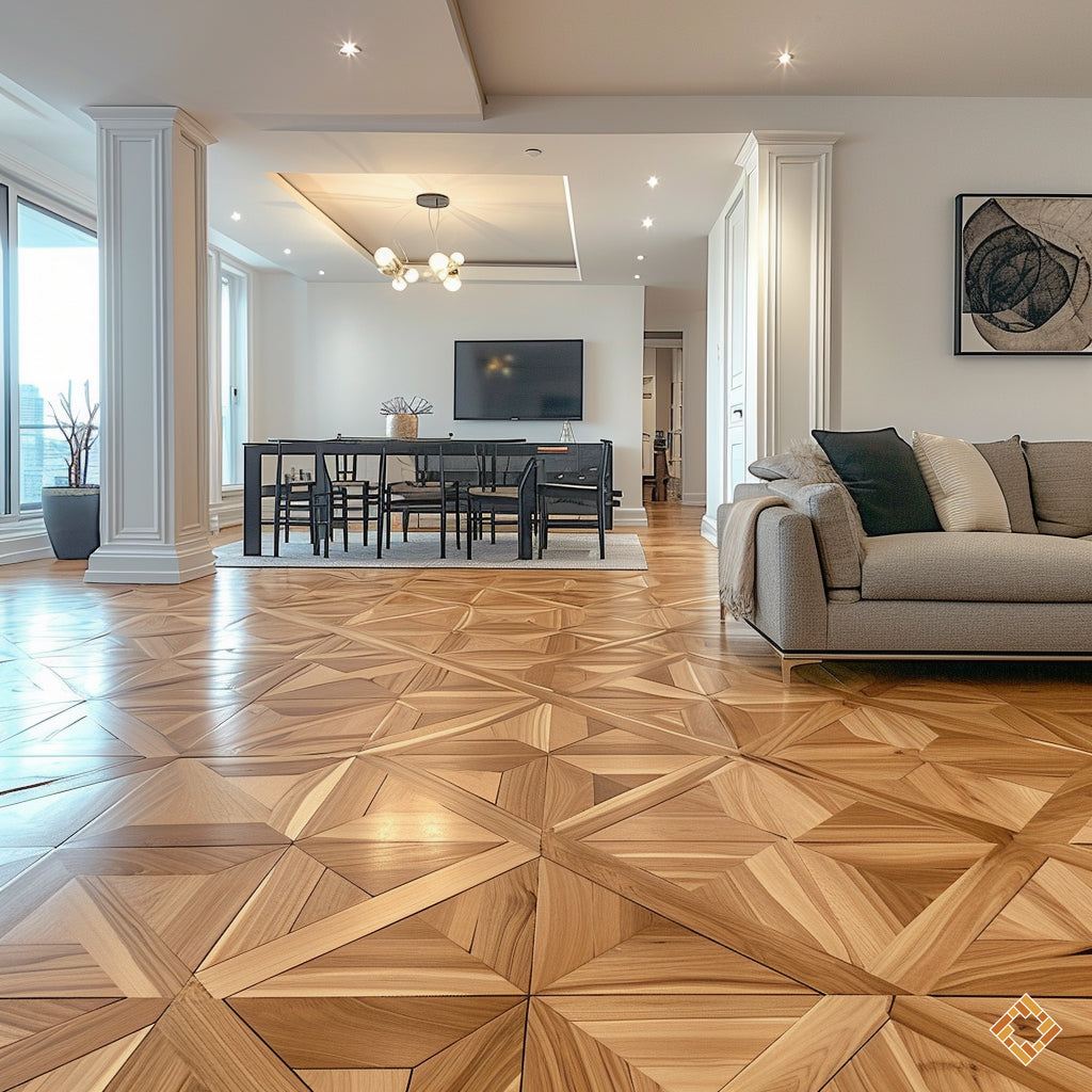 Comment intégrer des motifs ou des bordures dans un plancher de bois franc?